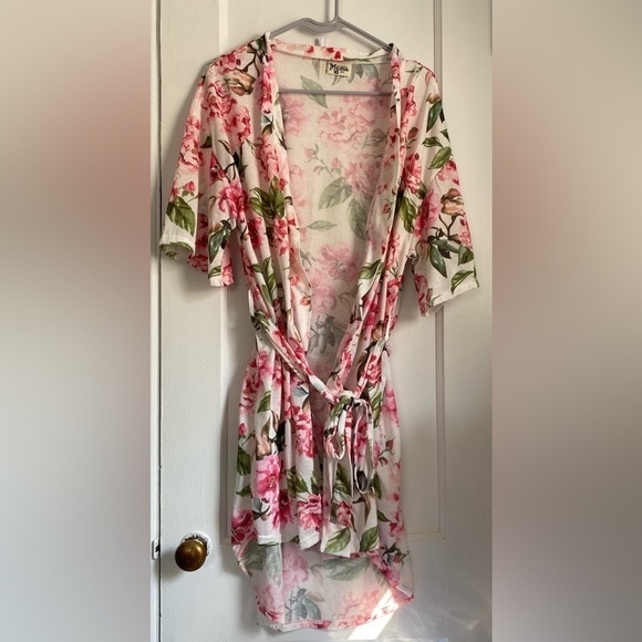 Show me your Mumu Brie Robe Garden of Blooms, Size 0/Small - Picture 1 of 8
